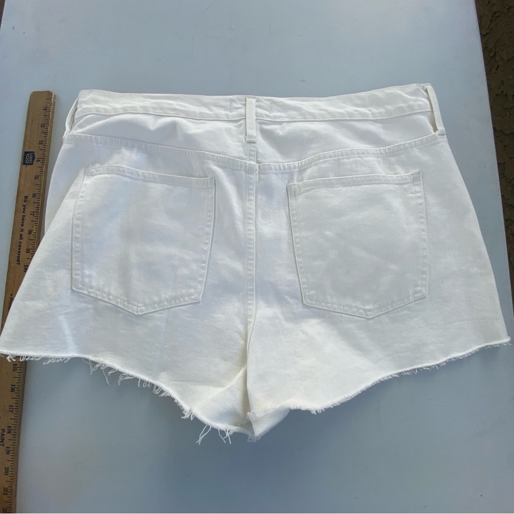 Madewell Relaxed Denim Shorts off white size 32 14 - Picture 10 of 10